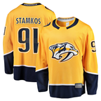 Kooe N.Predators #91 Steven Stamkos Gold Home Premier Breakaway Player Jerseys