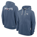 Kooe NE.Patriots Blue Rivalries Collection Hoodies Limited Game Blank Player Stitched Jerseys