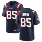 Kooe NE.Patriots #85 Hunter Henry Navy Game Home Jerseys
