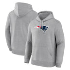 Kooe NE.Patriots Gray LOGO Pullover Hoodies Home Game Blank Player Stitched Jerseys