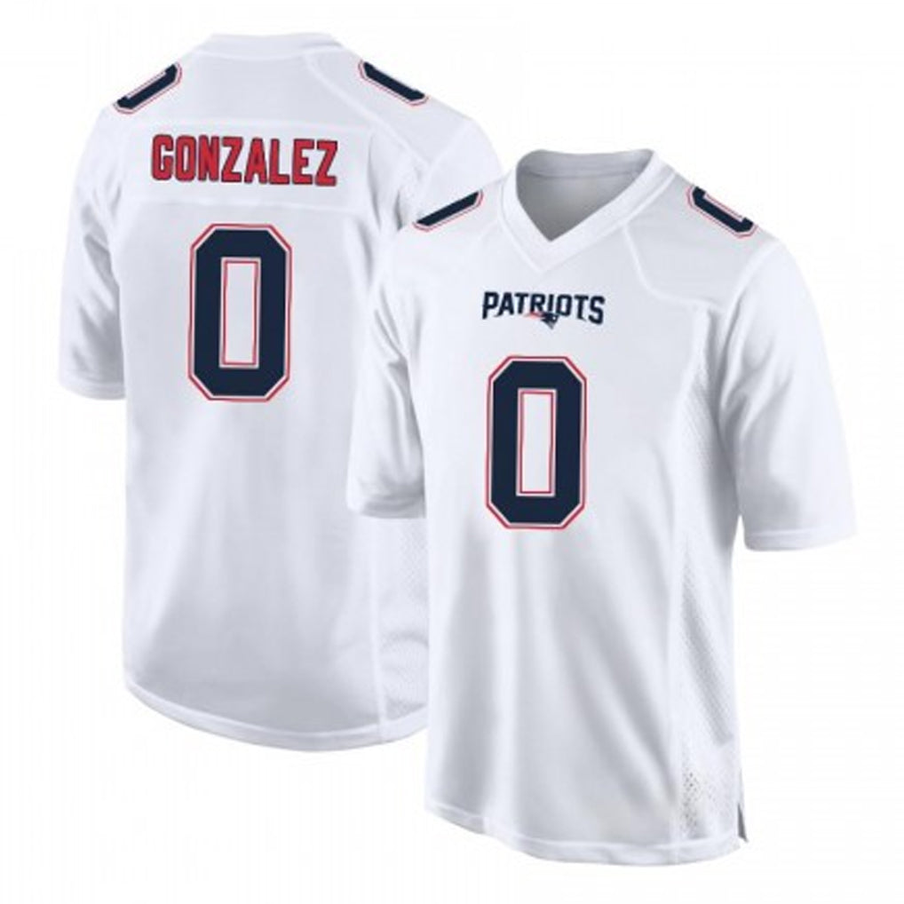 Kooe NE.Patriots #0 Christian Gonzalez Player White Fashion Limited Home Game Stitched Jerseys