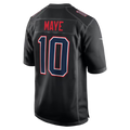 Kooe NE.Patriots #10 Drake Maye Carbon Black Fashion Game Stitched Jerseys