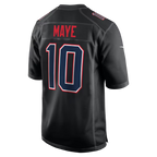 Kooe NE.Patriots #10 Drake Maye Carbon Black Fashion Game Stitched Jerseys