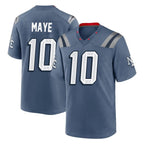 Kooe NE.Patriots #10 Drake Maye Player Blue Rivalries Collection Home Game Stitched Jerseys