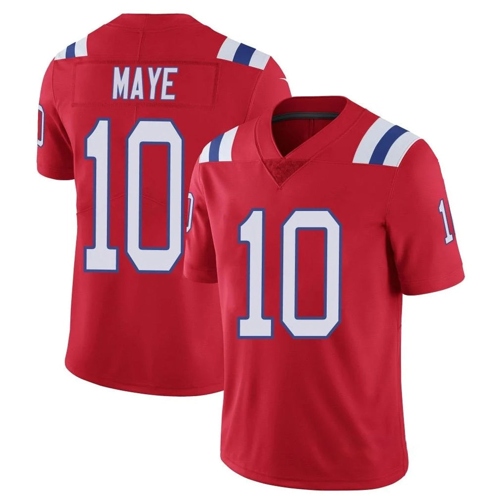 Kooe NE.Patriots #10 Drake Maye Player Red Vapor Untouchable Home Game Stitched Jerseys
