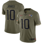 Kooe NE.Patriots #10 Drake Maye Player Olive Salute To Service Stitched Jerseys