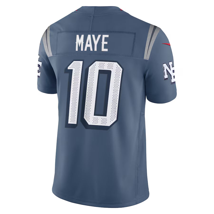 Kooe NE.Patriots #10 Drake Maye Player Storm Blue Rivalries Collection Limited Stitched Jerseys
