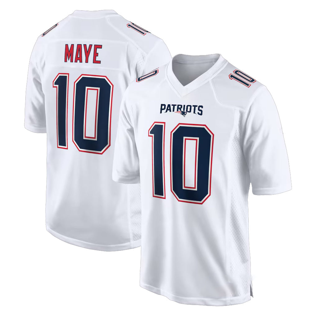 Kooe NE.Patriots #10 Drake Maye Player White Fashion Limited Home Game Stitched Jerseys