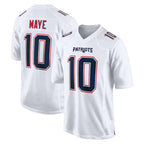 Kooe NE.Patriots #10 Drake Maye Player White Fashion Limited Home Game Stitched Jerseys