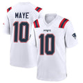 Kooe NE.Patriots #10 Drake Maye Player White Home Game Stitched Jerseys