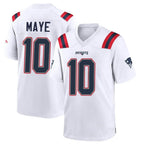Kooe NE.Patriots #10 Drake Maye Player White Home Game Stitched Jerseys