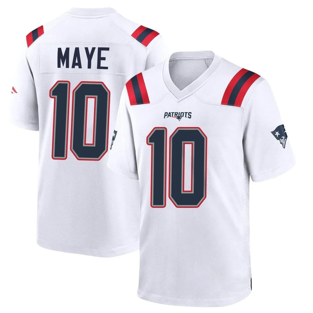 Kooe NE.Patriots #10 Drake Maye Player White Home Game Stitched Jerseys