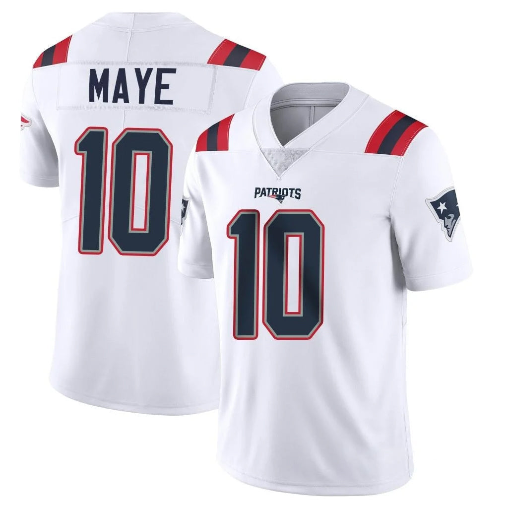 Kooe NE.Patriots #10 Drake Maye Player White Vapor Untouchable Home Game Stitched Jerseys