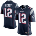 Kooe NE.Patriots #12 Tom Brady Player Navy Blue Game Stitched Jerseys