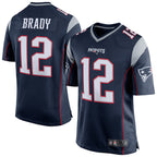Kooe NE.Patriots #12 Tom Brady Player Navy Blue Game Stitched Jerseys