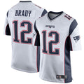 Kooe NE.Patriots #12 Tom Brady Player White Home Game Stitched Jerseys
