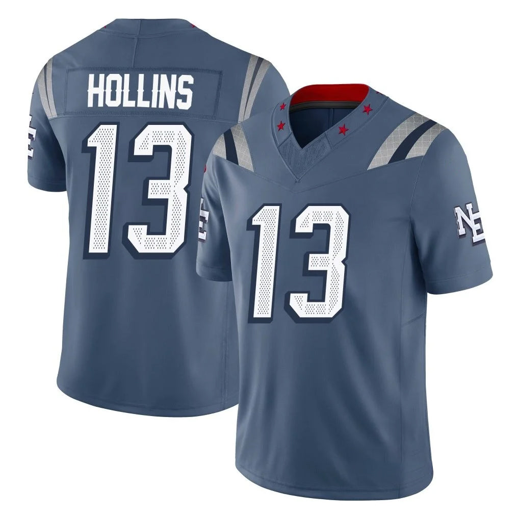 Kooe NE.Patriots #13 Mack Hollins Player Blue Limited Rivalries Collection Home Game Stitched Jerseys