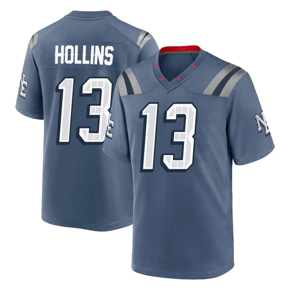 Kooe NE.Patriots #13 Mack Hollins Player Blue Rivalries Collection Home Game Stitched Jerseys