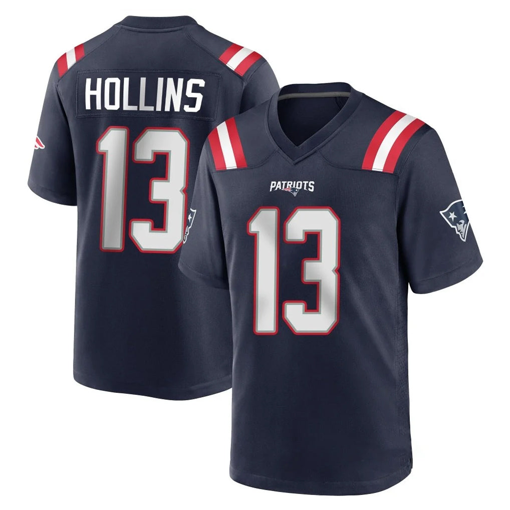 Kooe NE.Patriots #13 Mack Hollins Player Navy Home Game Stitched Jerseys