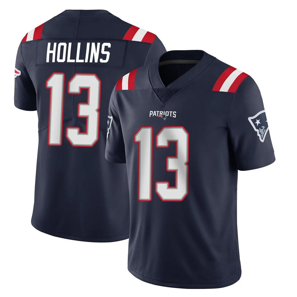Kooe NE.Patriots #13 Mack Hollins Player Navy Vapor Untouchable Home Game Stitched Jerseys