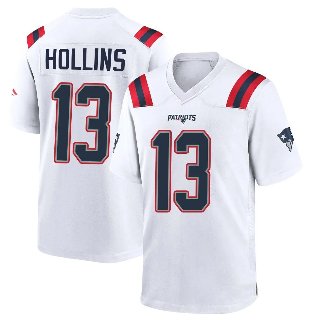 Kooe NE.Patriots #13 Mack Hollins Player White Home Game Stitched Jerseys