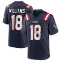 Kooe NE.Patriots #18 Kyle Williams Player Navy Home Game Stitched Jerseys