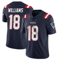 Kooe NE.Patriots #18 Kyle Williams Player Navy Vapor Untouchable Home Game Stitched Jerseys