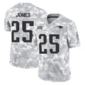 Kooe NE.Patriots #25 Marcus Jones Player Arctic Camo Salute To Service Limited Game Stitched Jerseys
