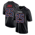 Kooe NE.Patriots #25 Marcus Jones Player Carbon Fashion Limited Home Game Stitched Jerseys