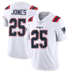 Kooe NE.Patriots #25 Marcus Jones Player White Vapor Untouchable Home Game Stitched Jerseys