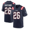 Kooe NE.Patriots #26 Hassan Haskins Navy Home Game Stitched Jerseys