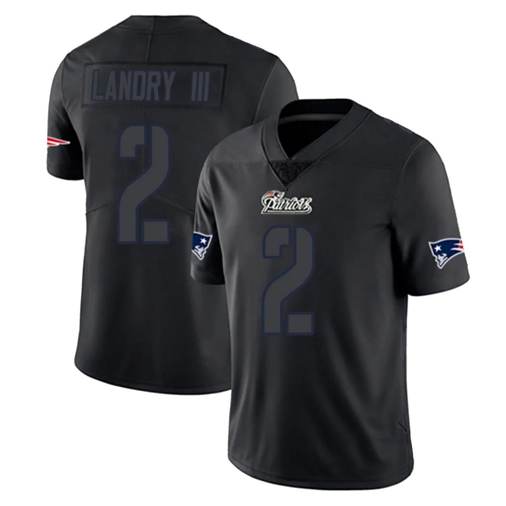 Kooe NE.Patriots #2 Harold Landry III Player Black Impact LImited Home Game Stitched Jerseys