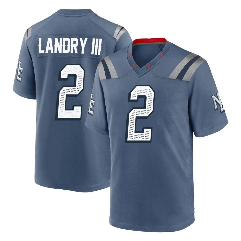 Kooe NE.Patriots #2 Harold Landry III Player Blue Rivalries Collection Home Game Stitched Jerseys
