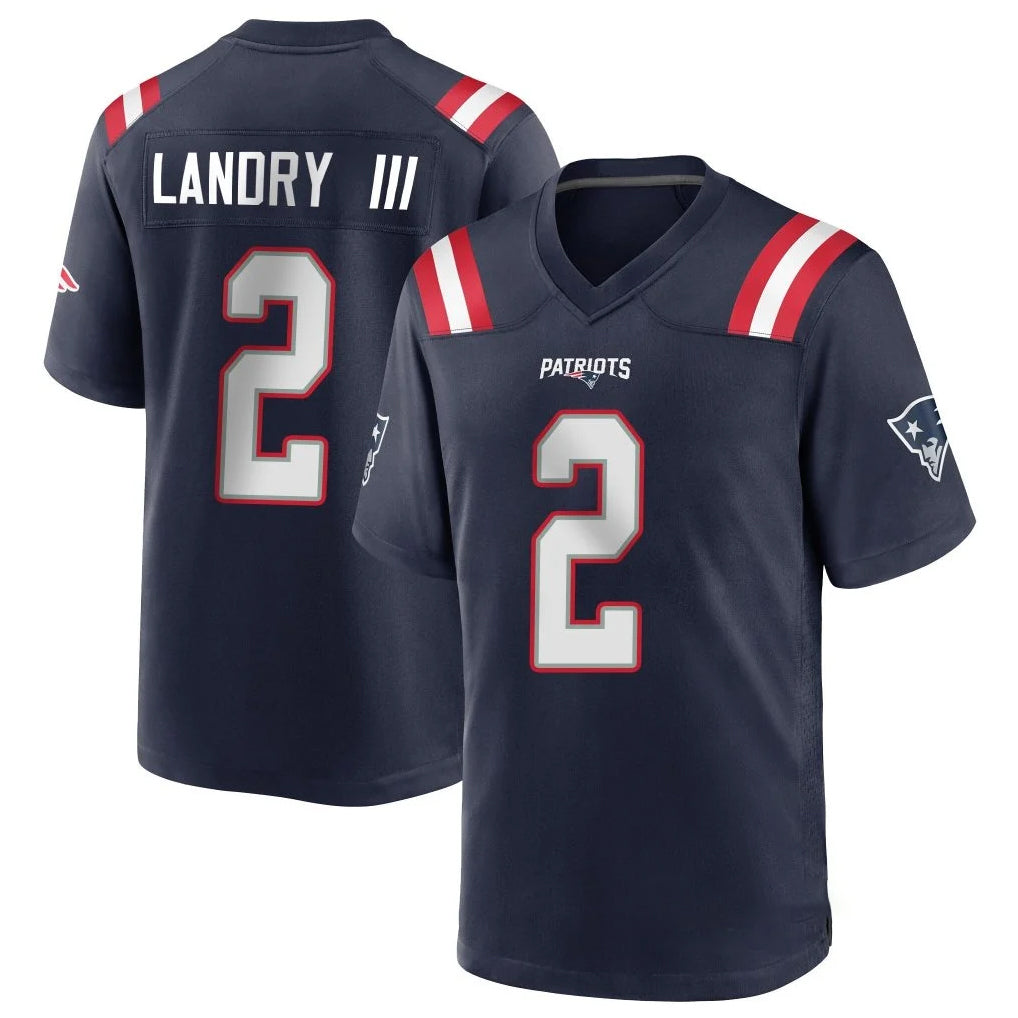 Kooe NE.Patriots #2 Harold Landry III Player Navy Home Game Stitched Jerseys