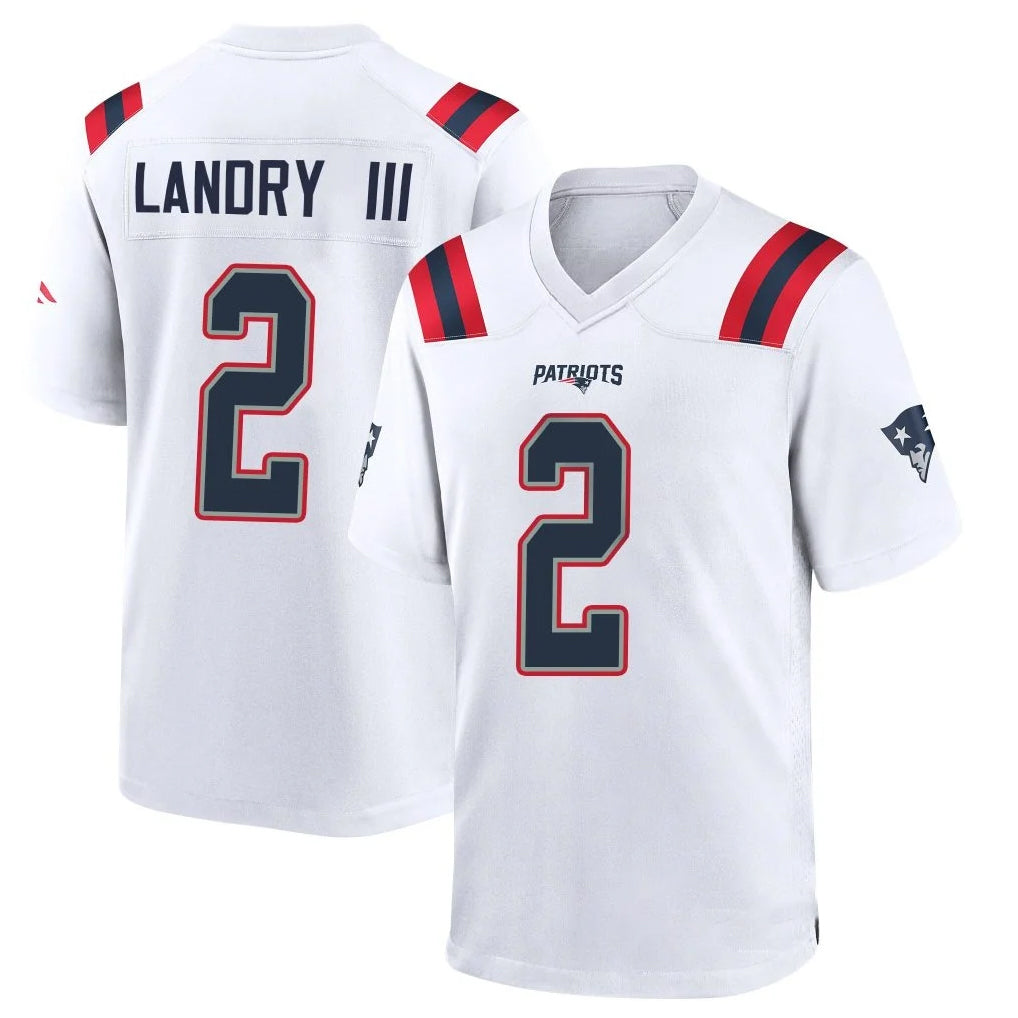 Kooe NE.Patriots #2 Harold Landry III Player White Home Game Stitched Jerseys