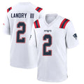 Kooe NE.Patriots #2 Harold Landry III Player White Home Game Stitched Jerseys