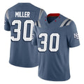 Kooe NE.Patriots #30 Jam Miller Player Blue Limited Rivalries Collection Home Game Stitched Jerseys