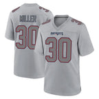 Kooe NE.Patriots #30 Jam Miller Player Gray Fashion Limited Home Game Stitched Jerseys