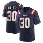 Kooe NE.Patriots #30 Jam Miller Player Navy Home Game Stitched Jerseys