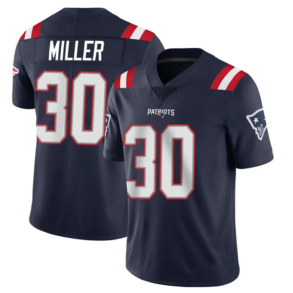 Kooe NE.Patriots #30 Jam Miller Player Navy Vapor Untouchable Home Game Stitched Jerseys