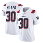 Kooe NE.Patriots #30 Jam Miller Player White Vapor Untouchable Home Game Stitched Jerseys
