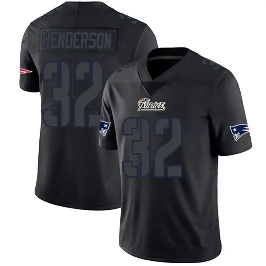 Kooe NE.Patriots #32 TreVeyon Henderson Player Black Limited Impact Stitched Jerseys