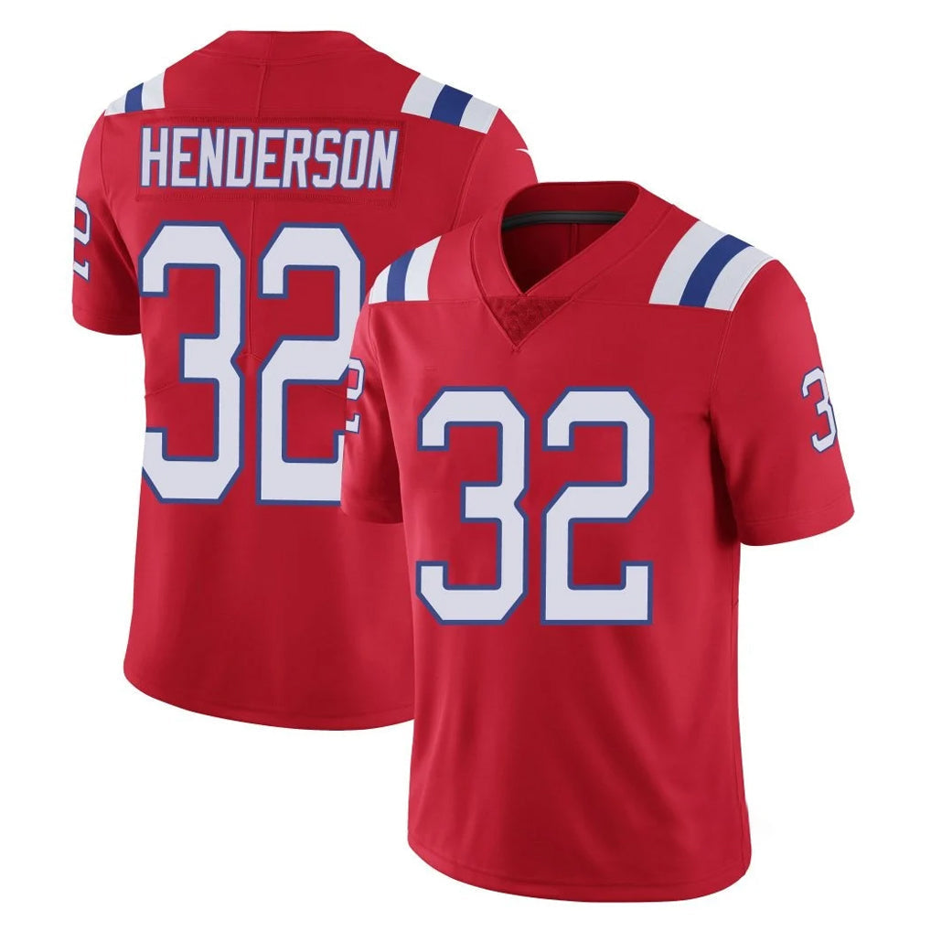 Kooe NE.Patriots #32 TreVeyon Henderson Player Red Vapor Untouchable Home Game Stitched Jerseys