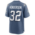 Kooe NE.Patriots #32 TreVeyon Henderson Player Storm Blue Rivalries Collection Game Stitched Jerseys