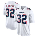 Kooe NE.Patriots #32 TreVeyon Henderson Player White Fashion Limited Home Game Stitched Jerseys