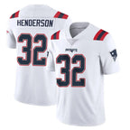 Kooe NE.Patriots #32 TreVeyon Henderson Player White Vapor Untouchable Home Game Stitched Jerseys