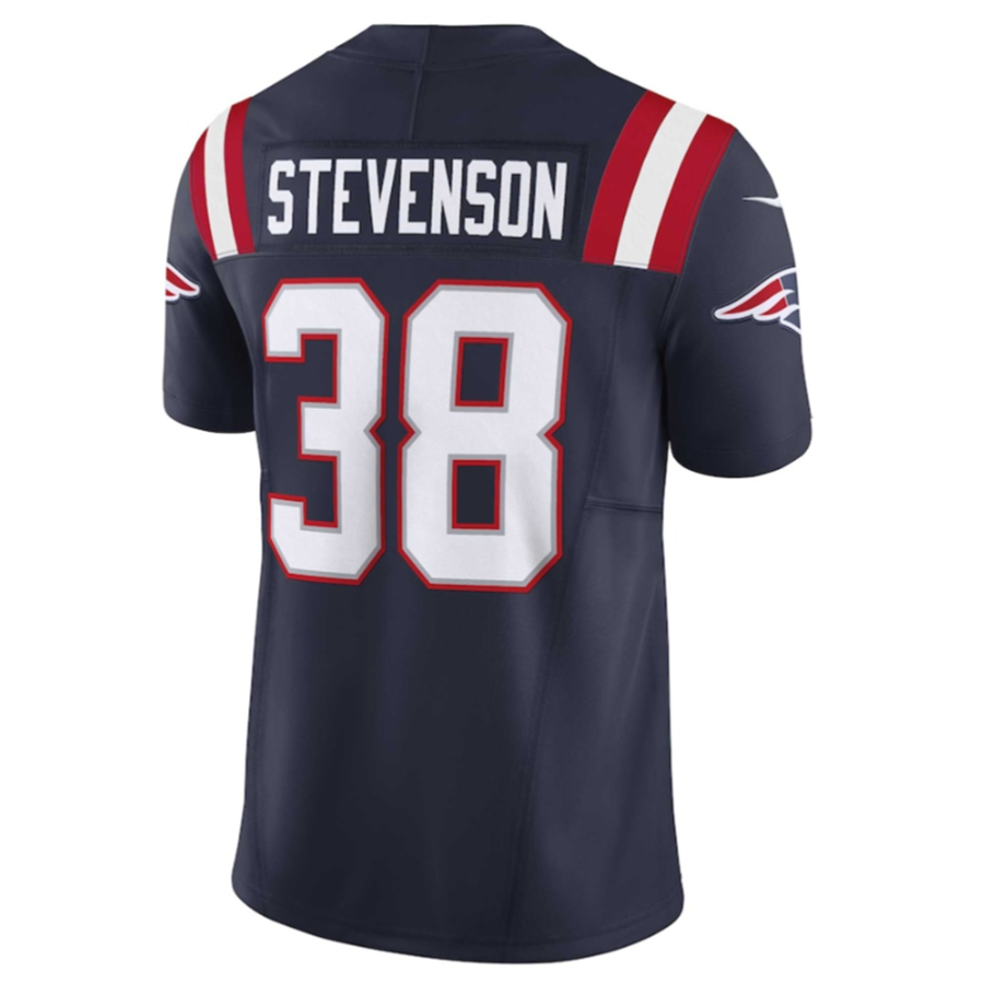 Kooe NE.Patriots #38 Rhamondre Stevenson Navy Vapor F.U.S.E. Limited Stitched American Stitched Jerseys
