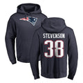 Kooe NE.Patriots #38 Rhamondre Stevenson Player Navy LOGO Pullover Hoodies Home Game Stitched Jerseys