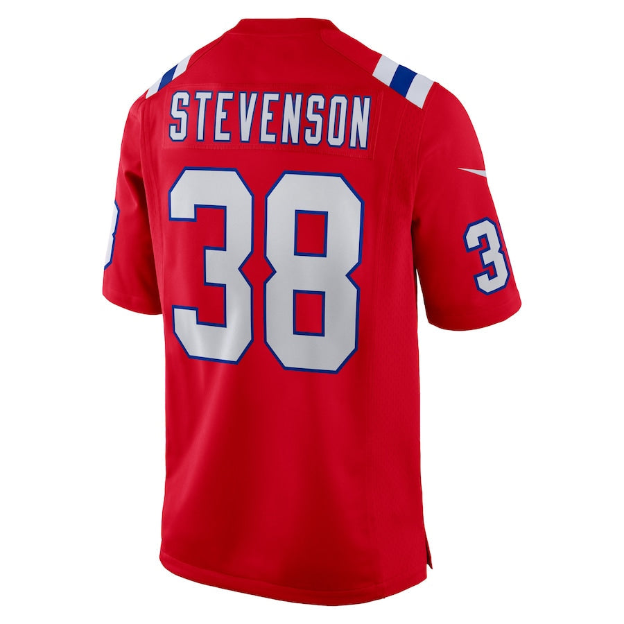 Kooe NE.Patriots #38 Rhamondre Stevenson Player Red Home Game Stitched Jerseys