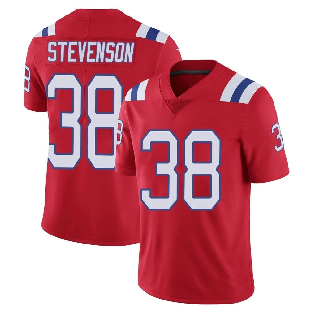 Kooe NE.Patriots #38 Rhamondre Stevenson Player Red Vapor Untouchable Home Game Stitched Jerseys